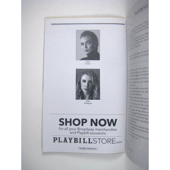 Prima Facie Playbill Jodie Comer Suzie Miller Golden Theatre 2023 Opening Night - Picture 4 of 7